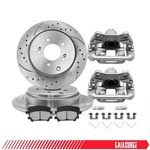 For Honda Odyssey 2011-2017 Rear Brake Rotor Ceramic Pads Kits + Calipers. Fixed Price $155.99.