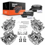 A-premium Pair Front & Rear Ceramic Brake Pads + Caliper For Lexus RX450H 10-12. Fixed Price $282.43.
