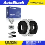 Rear Drilled Slotted Brake Rotors Pads Calipers For Toyota, Tundra 2007-2016. Fixed Price $150.38.