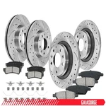 Front Rear Rotors + Brake Pads Ford Fusion Mazda 6 Mercury Milan Lincoln Mkz. Fixed Price $166.02.