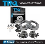 Trq Front Ceramic Disc Brake Pads Rotor Wheel Hub Kit For Chevy Gmc Truck. Fixed Price $324.95.