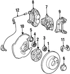Genuine Mercedes-benz Disc Brake Caliper 000-420-73-83-64. Fixed Price $336.81.