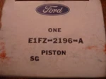 Nos 1981 1982 1983 Ford Escort And Exp Front Brake Piston E1FZ-2196-A New Oem. Fixed Price $14.99.