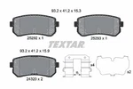 For Textar 2529201 Brake Set, Disc Rear, Fits. Fixed Price $56.37.