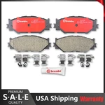 For Lexus IS250 Base Sport Front Nao Ceramic Brake Pad Set With Clips Brembo. Fixed Price $87.22.