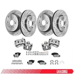 Front And Rear Brake Calipers Rotors Kit For 2012 2013-2016 2.4L Honda Cr-v. Fixed Price $349.99.
