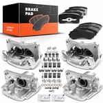 Front & Rear Ceramic Brake Pad + Caliper For Mitsubishi Montero 01-06 3.5L 3.8L. Fixed Price $272.59.