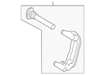 Genuine Mazda Caliper Mount L2Z2-26-99ZB. Fixed Price $206.05.