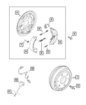 14-22 Fiat 500L Ram Promaster City Brake Backing Plate Bolt Mopar New Oem. Fixed Price $22.54.