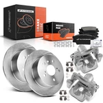Rear Brake Rotors Pads Calipers ES300H ES350 Avalon Camry 8PC Set. Fixed Price $297.99.