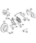 Genuine Mopar Disc Brake Caliper Right 68019137AA. Fixed Price $315.62.