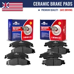 Front & Rear Ceramic Disc Brake Pads For Cadillac Cts Sts Pontiac Grand Prix. Fixed Price $36.14.