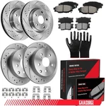 11.65" Front & 11.06" Rear Disc Rotors Brake Pads Kits For 2006-2018 Toyota RAV4. Fixed Price $151.99.