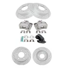 Performance Rear Brake Calipers Pads Drilled Rotors Set Fits Kia Soul 2014 2016. Fixed Price $356.27.