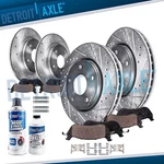 4WD Front Rear Drilled Slotted Brake Rotors Pads For Explorer Mountaineer. Fixed Price $178.49.