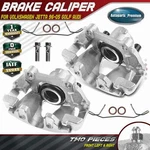 Front Lh & Rh Disc Brake Caliper W/ Bracket For Volkswagen Jetta 1996-2005 Golf. Fixed Price $108.19.