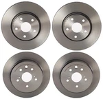 Brembo Front And Rear Uv Coated Brake Disc Rotors Kit For Lexus IS250 2006-2015. Fixed Price $262.98.