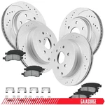 Front And Rear Rotors Brake Pads Kit For Saturn Outlook Gmc Acadia Buick Enclave. Fixed Price $207.62.