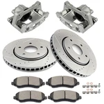 Front Brake Calipers & Rotors Pads Set 8PCS Fits Dodge Chrysler Volkswagen Ram. Fixed Price $179.09.