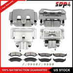 Fits 2009-2018 Dodge 1500 Front And Rear Pair Brake Calipers + Ceramic Pads. Fixed Price $208.26.