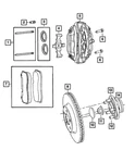 Genuine Mopar Disc Brake Caliper 68525309AA. Fixed Price $685.90.