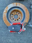 Rear Right Mando Brake Caliper Red Oem 1420643-00-A Tesla Model Plaid 21-23#9. Fixed Price $350.00.