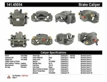 Centric 141.45054 Disc Brake Caliper Semi-loaded Front Left Reman. Fixed Price $59.99.