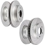 Front And Rear Brake Rotors Drill Slot Fits 1994-2004 Ford Mustang Base/ Gt 2WD. Fixed Price $163.90.