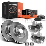 A-premium Pair Front Brake Rotor & Pad + Caliper For Subaru Impreza Legacy. Fixed Price $179.99.