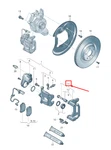 New Audi Tt Fv Rear Left Brake Caliper Carrier 8W0615425HQB7 Original No Duty. Fixed Price $211.45.