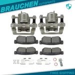 For 2005 - 2010 Kia Sportage Rear Brake Calipers W/ Bracket Ceramic Pads. Fixed Price $79.86.