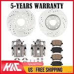 Rear Brake Calipers Drilled Rotors Ceramic Pads For Volkswagen Jetta 2005. Fixed Price $135.99.