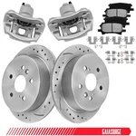 For Toyota Highlander Lexus RX330 Rear Brake Rotor Calipers + Ceramic Pads. Fixed Price $138.99.