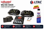 Wilwood WIL140-13029 Forged Dpha Front Brake Kit Honda/acura (black). Fixed Price $505.30.