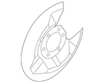 Genuine Mazda Splash Shield K011-26-261A. Fixed Price $9.05.