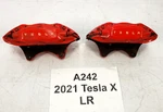 16-21 Oem Tesla Model X Front Right Left Side Brake Calipers Brembo Red Set. Fixed Price $371.02.
