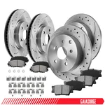 296MM Front & 281MM Rear Drilled Rotors Brake Pads For 2006 - 2018 Toyota RAV4. Fixed Price $152.65.