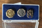 Vintage United States Federal Service Pins Set - 10, 20 & 30 Years. Fixed Price $22.99.