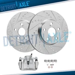Front Drilled Brake Rotors Left Caliper For Toyota Matrix Corolla Scion Xd. Fixed Price $127.07.