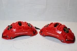 Porsche Taycan Front Brembo Red Brake Calipers Pot Pair 20A22106. Fixed Price $1332.14.