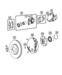 Genuine Mopar Disc Brake Pin Kit 68099580AA. Fixed Price $38.96.