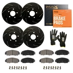 Front & Rear Drilled Slotted Rotors + Pads For 2010-2013 2014 2015 Chevy Camaro. Fixed Price $341.44.