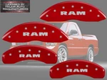 2006-2010 Dodge "ram" 1500 Front + Rear Red Engrave Mgp Brake Disc Caliper Cover. Fixed Price $299.99.
