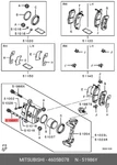 Genuine Oe Pin Front Brake 4605B078 For Mitsubishi 4605-B078. Fixed Price $10.88.