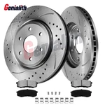 Rear Drilled Disc Rotors Black Ceramic Brake Pads For Toyota 4RUNNER Sequoia. Fixed Price $69.34.