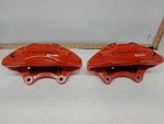 Pair Front Opt J55 Brembo Brake Calipers, Orange From 2023 Camaro 11790236. Fixed Price $350.00.