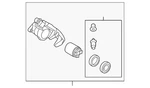 Genuine Mazda Disc Brake Caliper K011-26-71XA. Fixed Price $189.23.