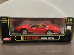 Ferrari 328 Gts 1:18 Red Anson Gran Turismo Spider Diecast Car Collectible Nib. Fixed Price $179.99.