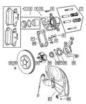 Genuine Mopar Disc Brake Caliper Right 5086360AA. Fixed Price $86.01.