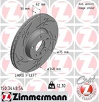 Zimmermann 150.3448.54 Brake Disc For Bmw. Fixed Price $189.39.